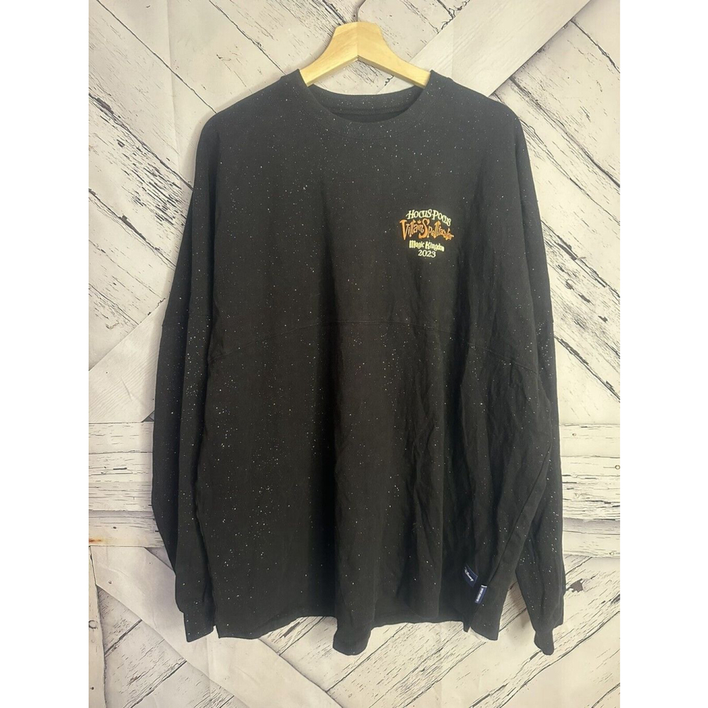 Disney Spirit Jersey Adult XXL Black Hocus Pocus Villain Spelltacular Halloween - Picture 3 of 12